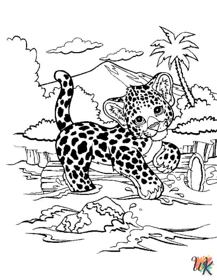 Disegni da Colorare Leopardo 33
