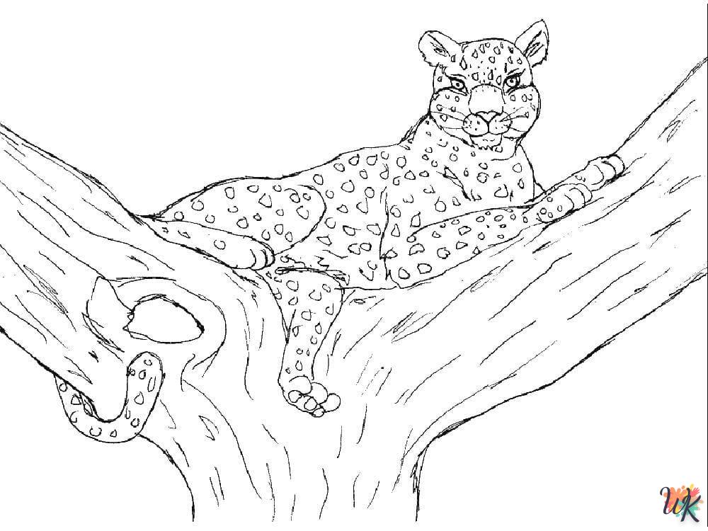 Disegni da Colorare Leopardo 35