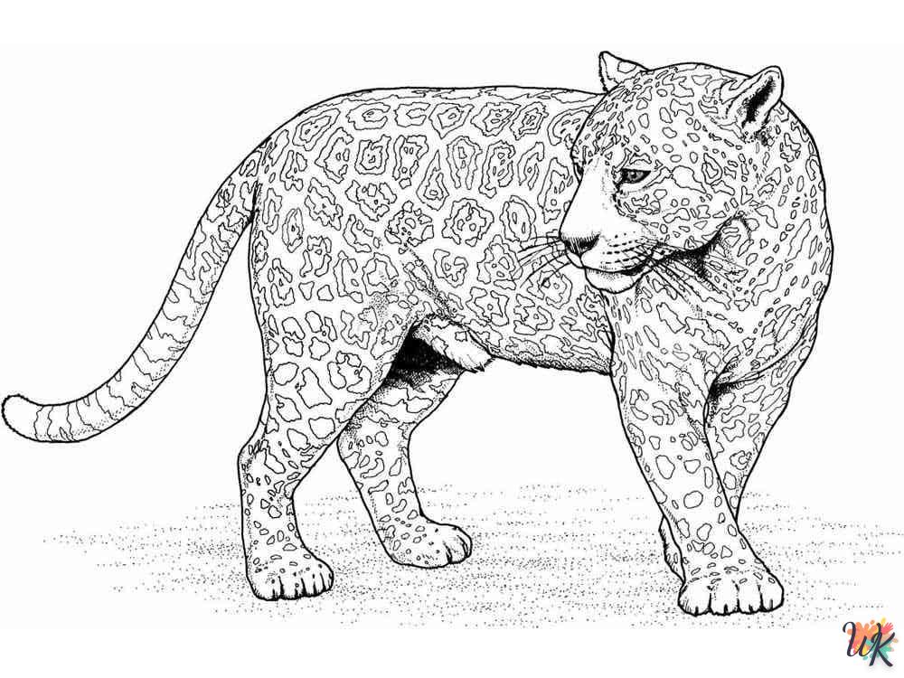 Disegni da Colorare Leopardo 36