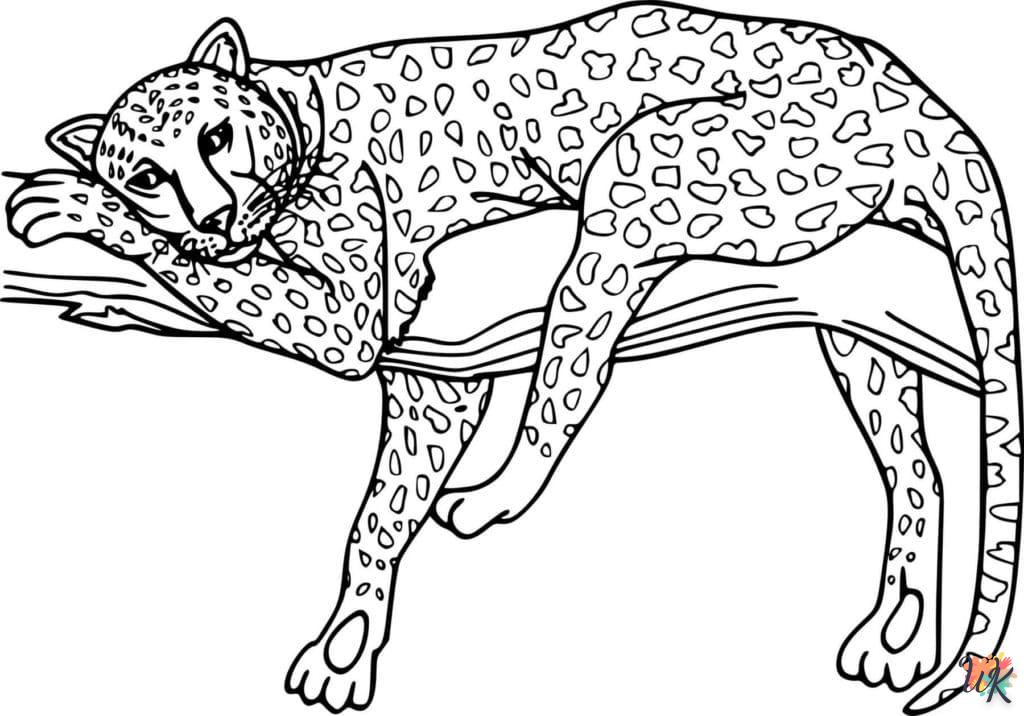 Disegni da Colorare Leopardo 38