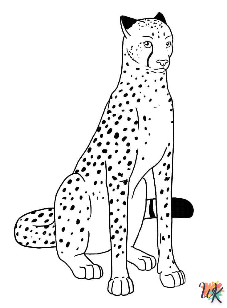 Disegni da Colorare Leopardo 4