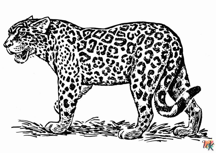 Disegni da Colorare Leopardo 43