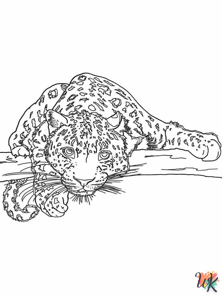Disegni da Colorare Leopardo 47