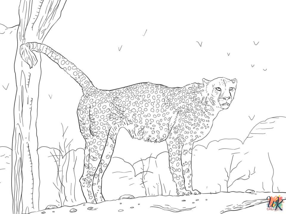 Disegni da Colorare Leopardo 48