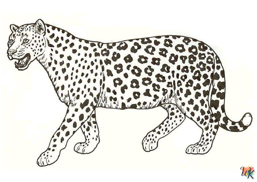 Disegni da Colorare Leopardo 49