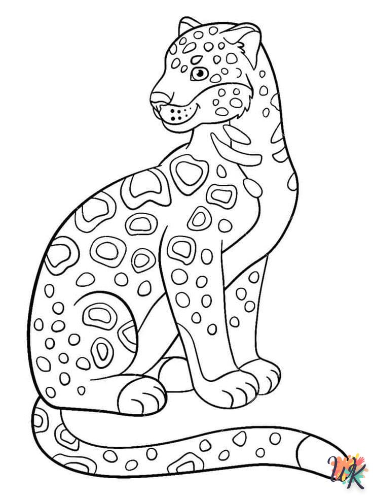 Disegni da Colorare Leopardo 5