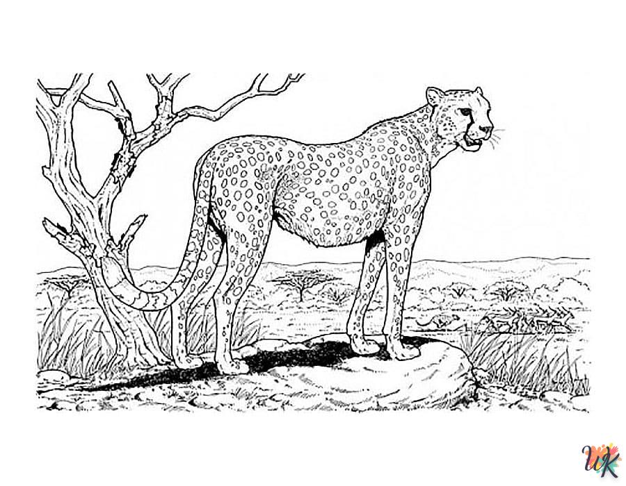 Disegni da Colorare Leopardo 50