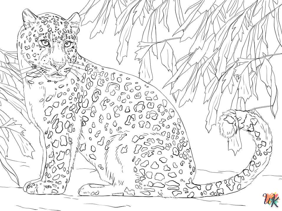 Disegni da Colorare Leopardo 52