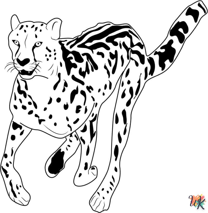 Disegni da Colorare Leopardo 6