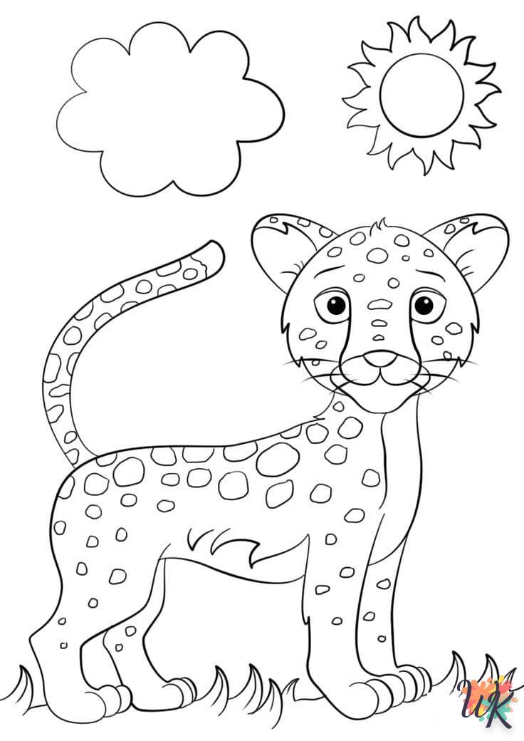 Disegni da Colorare Leopardo 67