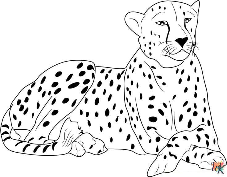 Disegni da Colorare Leopardo 72