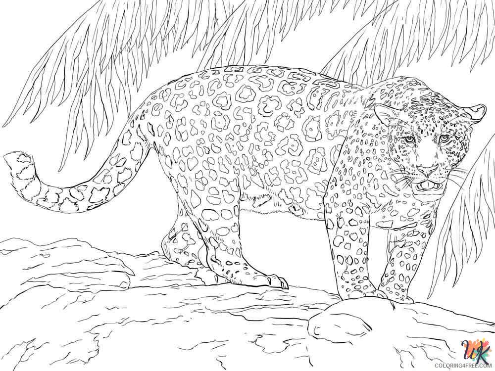 Disegni da Colorare Leopardo 75