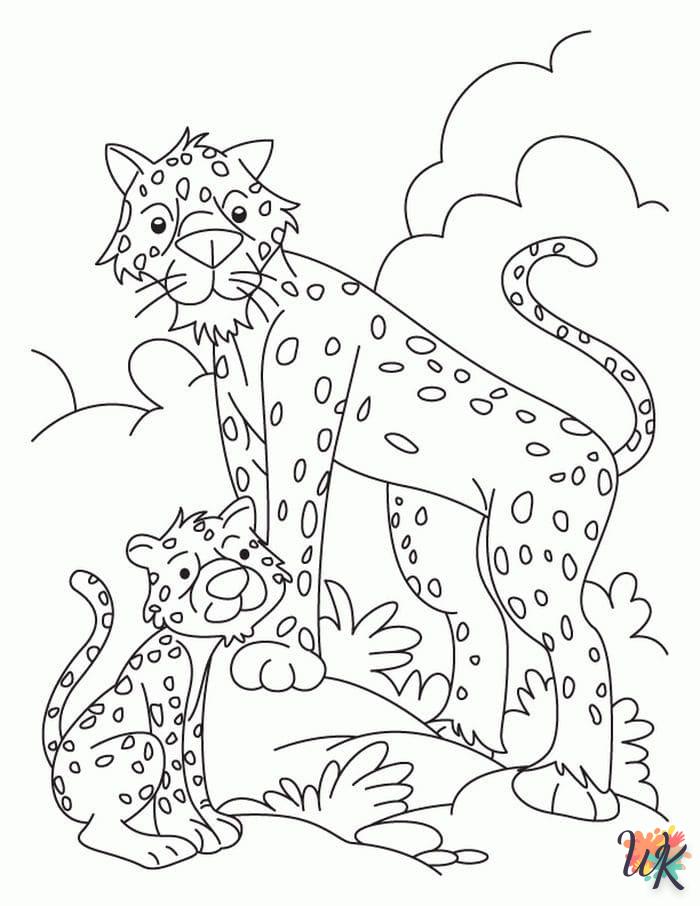 Disegni da Colorare Leopardo 79