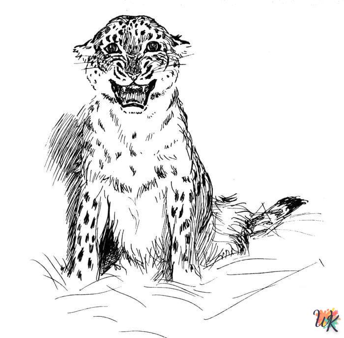Disegni da Colorare Leopardo 8