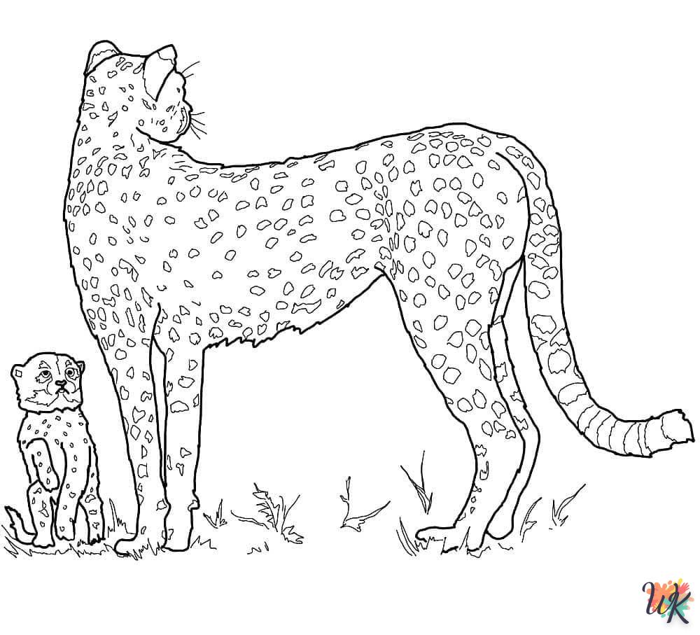 Disegni da Colorare Leopardo 86