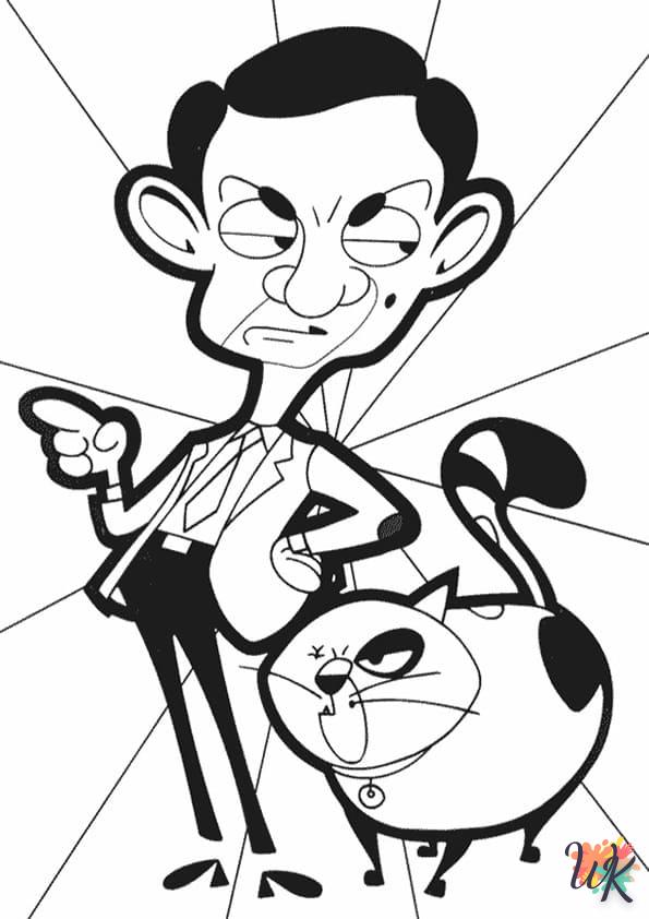 Disegni da Colorare Mr Bean 1