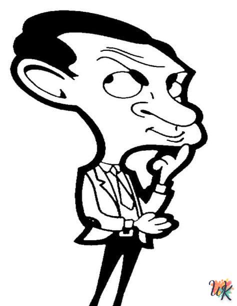 Disegni da Colorare Mr Bean 10