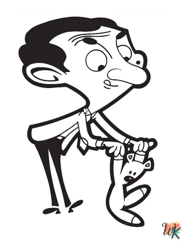 Disegni da Colorare Mr Bean 12