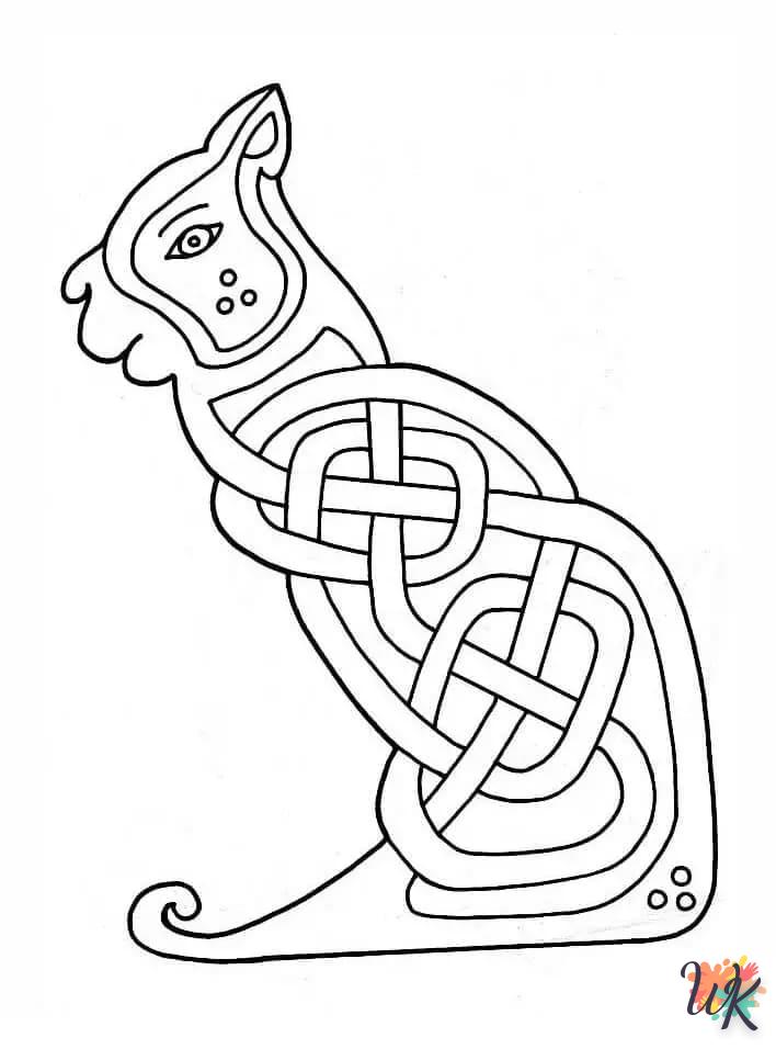 Orecchino Singolo A Cerchio NKlaus Con Nodi Celtici, Argento 925 Placcato Rodio, 16 Mm – Stile Vichingo Solido