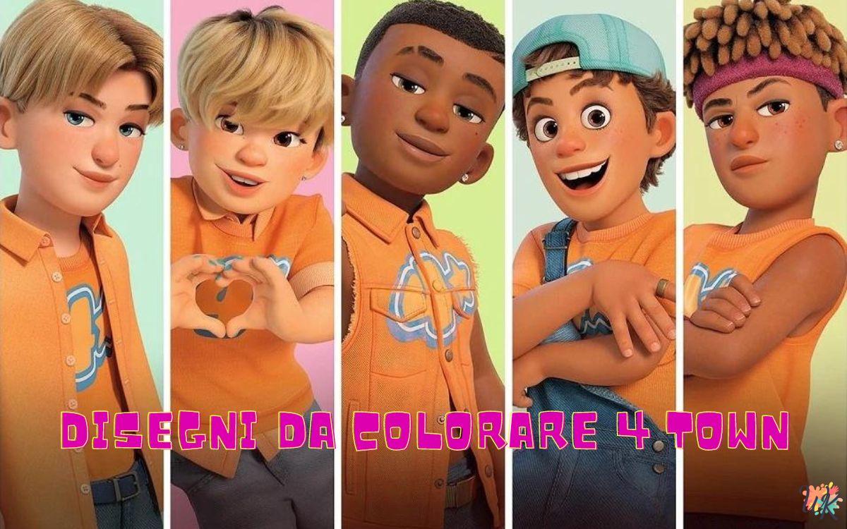 4 Town 1 Disegni da colorare 4 Town