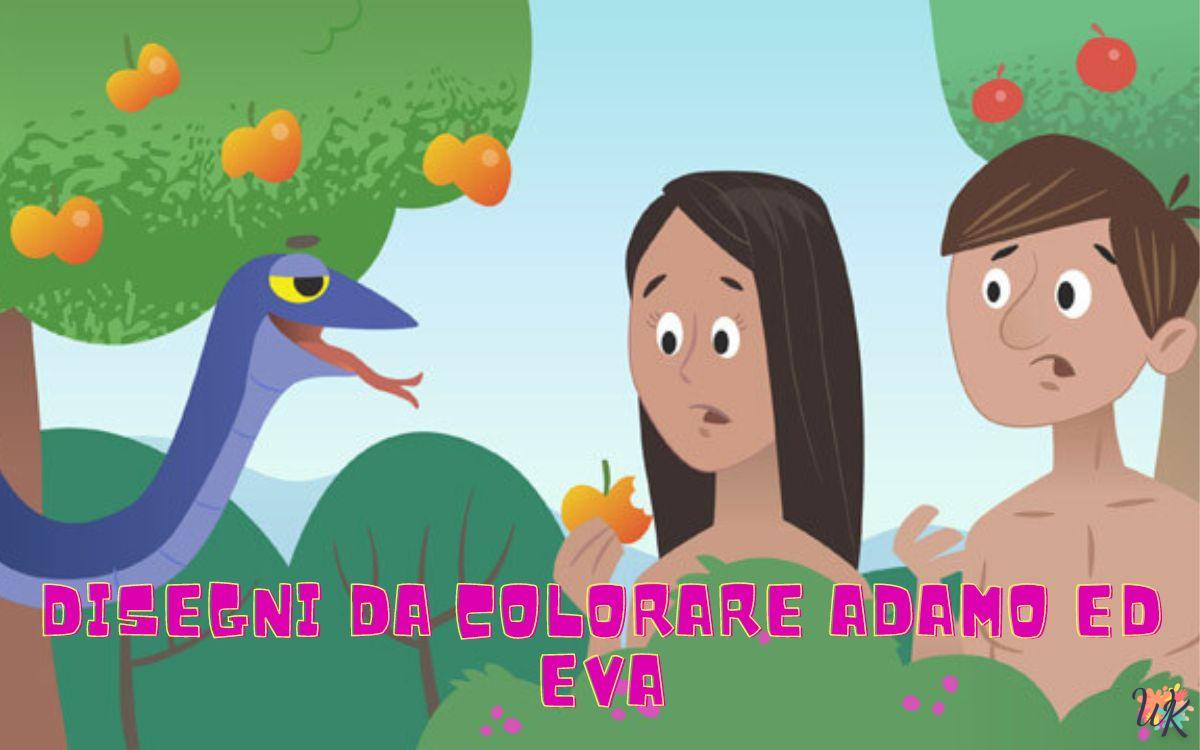 Adamo ed Eva 1 Disegni da colorare Adamo ed Eva