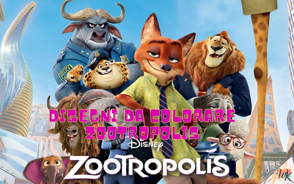 Zootropolis 1 Disegni da colorare Zootropolis