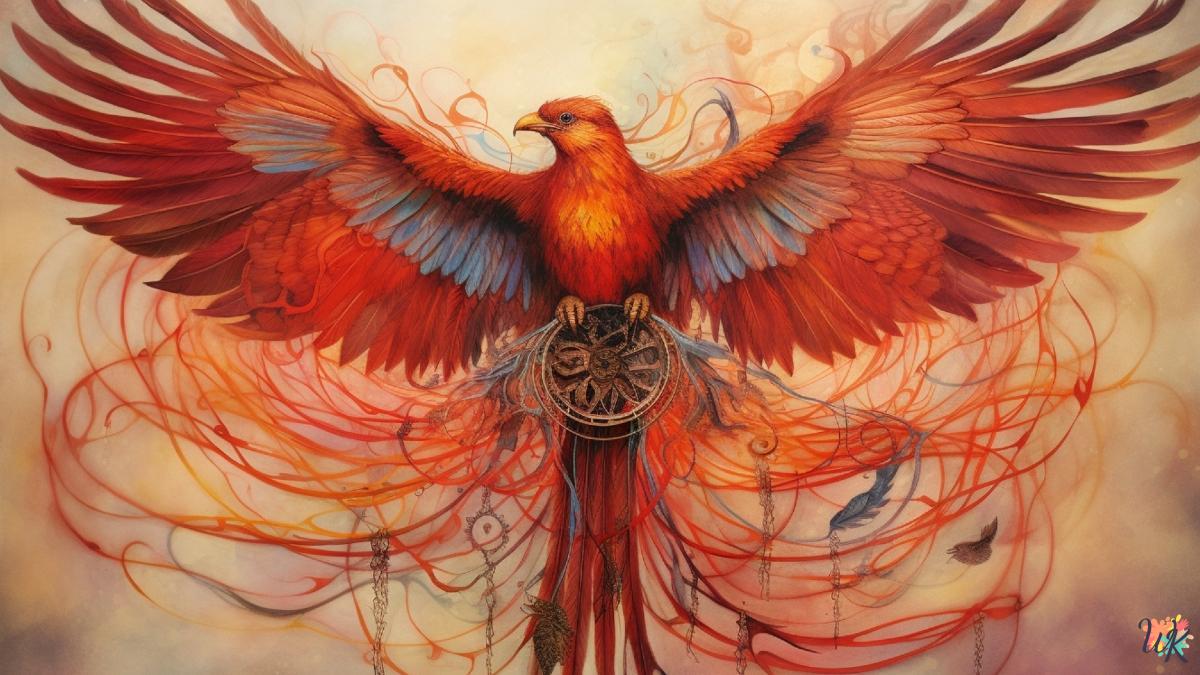 Fenice 1 Disegni da colorare Fenice