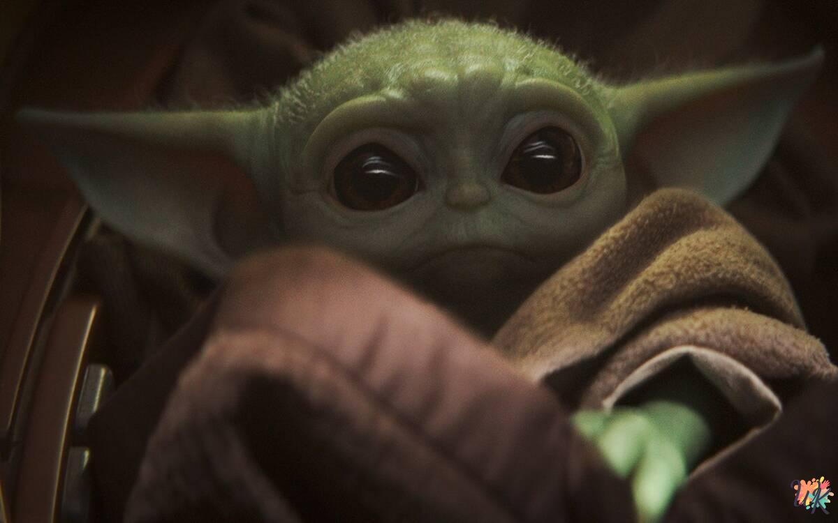 Baby Yoda 1 Disegni da colorare Baby Yoda