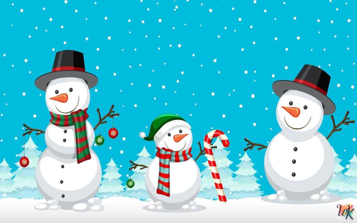 Pupazzi di neve 1 Disegni da colorare Pupazzi di neve