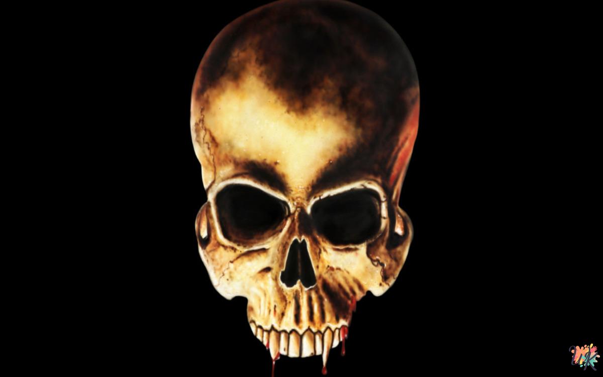 Teschio 1 Disegni da colorare Teschio