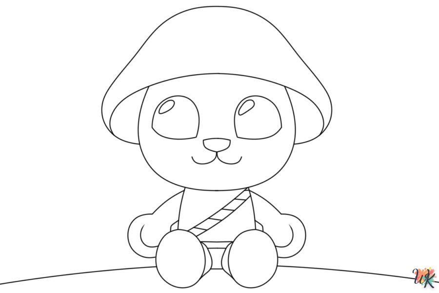Dibujos para Colorear Gato Pitufo 8