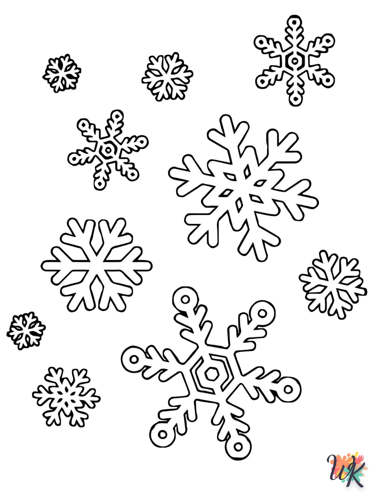 Disegni da Colorare Fiocchi di neve 48