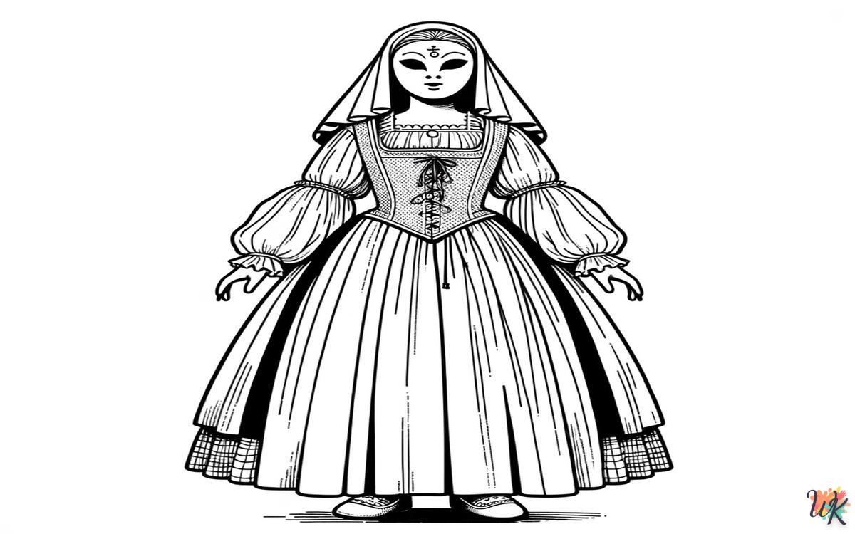 Colombina 1 Disegni da colorare Colombina