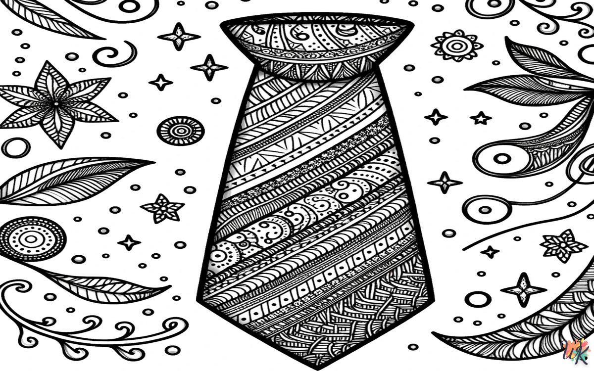 Cravatta 1 Disegni da colorare Cravatta