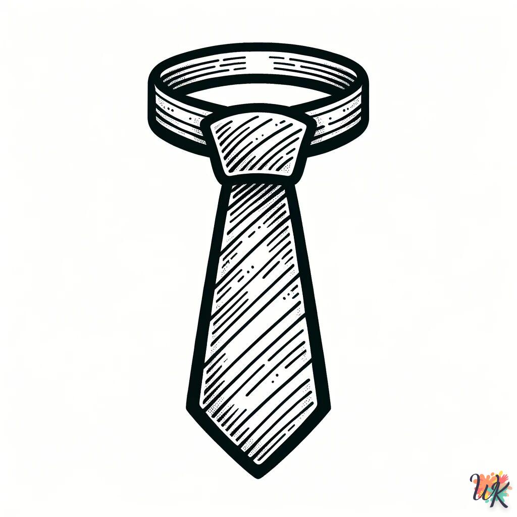 Disegni da Colorare Cravatta 13