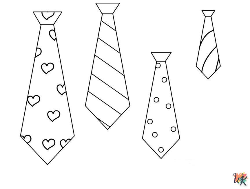 Disegni da Colorare Cravatta 2