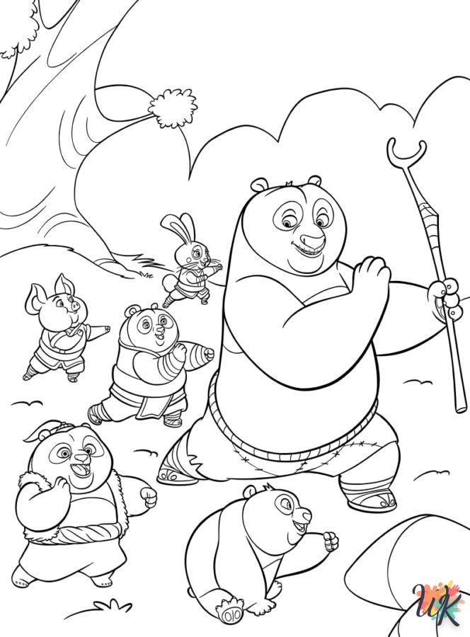 Disegni da Colorare Kung Fu Panda 3