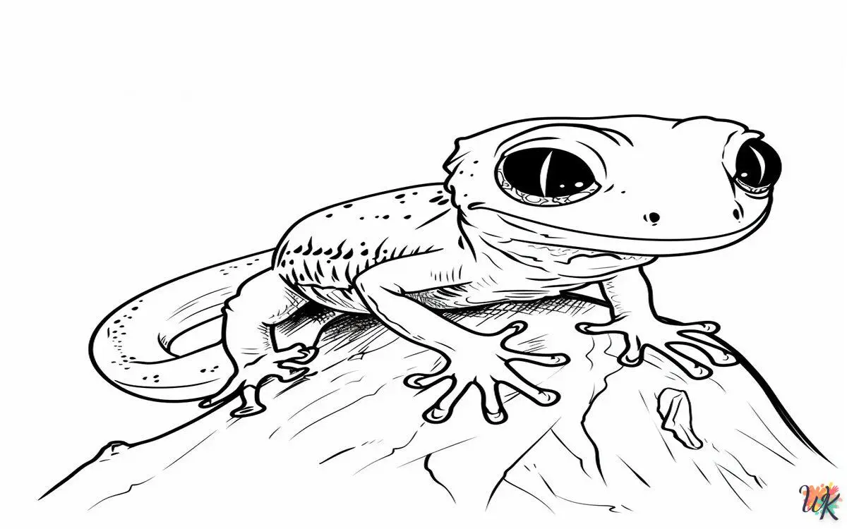 Geco 1 Disegni da colorare Geco