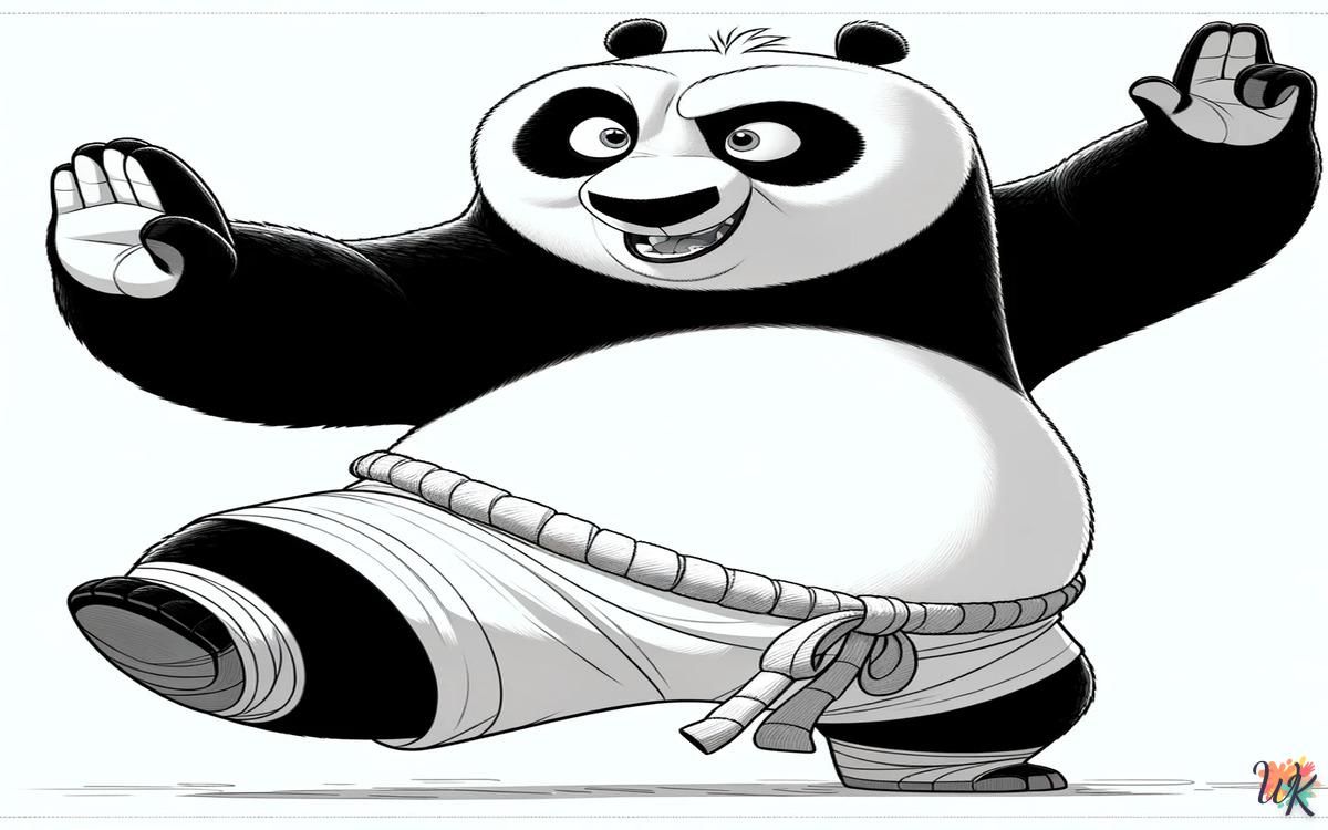 Kung Fu Panda 1 Disegni da colorare Kung Fu Panda