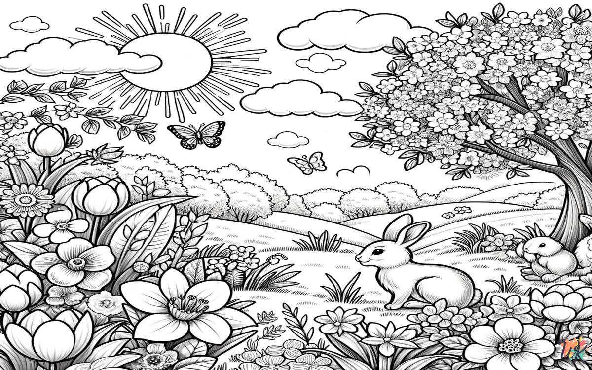 Primavera 1 Disegni da colorare Primavera