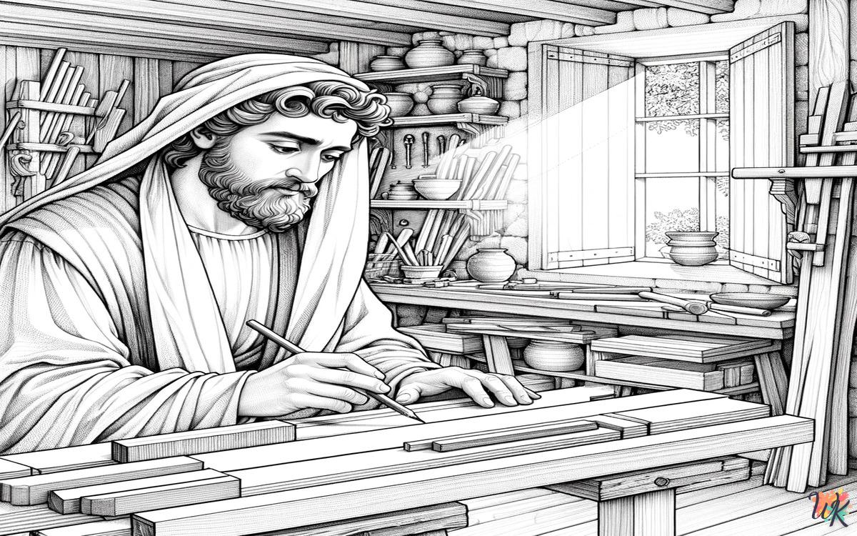 San Giuseppe 1 Disegni da colorare San Giuseppe