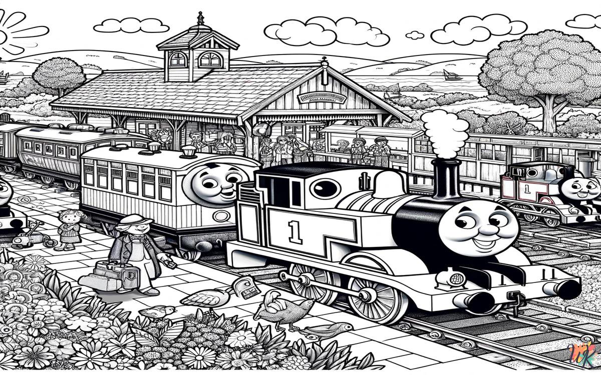Trenino Thomas 1 Disegni da colorare Trenino Thomas