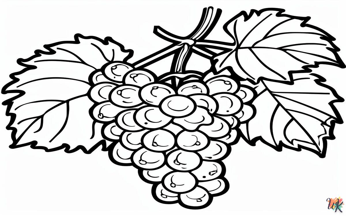 Uva 1 Disegni da colorare Uva
